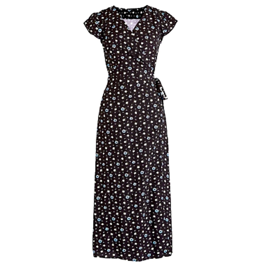 J. Crew Easy Wrap Floral Midi Dress